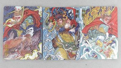 龙虎卡牌第六三场 （无佣金，周六结拍，欢迎送拍） - 粗闪3张 超吉梦 天庭三反骨