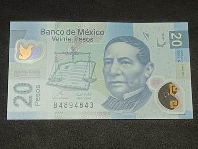 【游宝拍卖】乙巳蛇年86期  - 墨西哥-20比索【2010年 全新UNC】