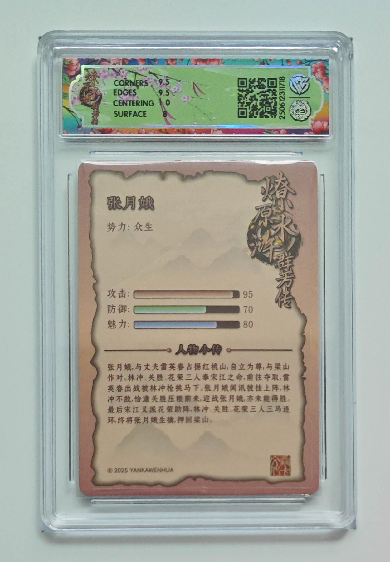 欢迎送拍、零成本上架，释放现金流，合理分配上拍卡品 【折光】玲姐 张月娥 焱卡文化水浒群芳传（下）  分数：8.5