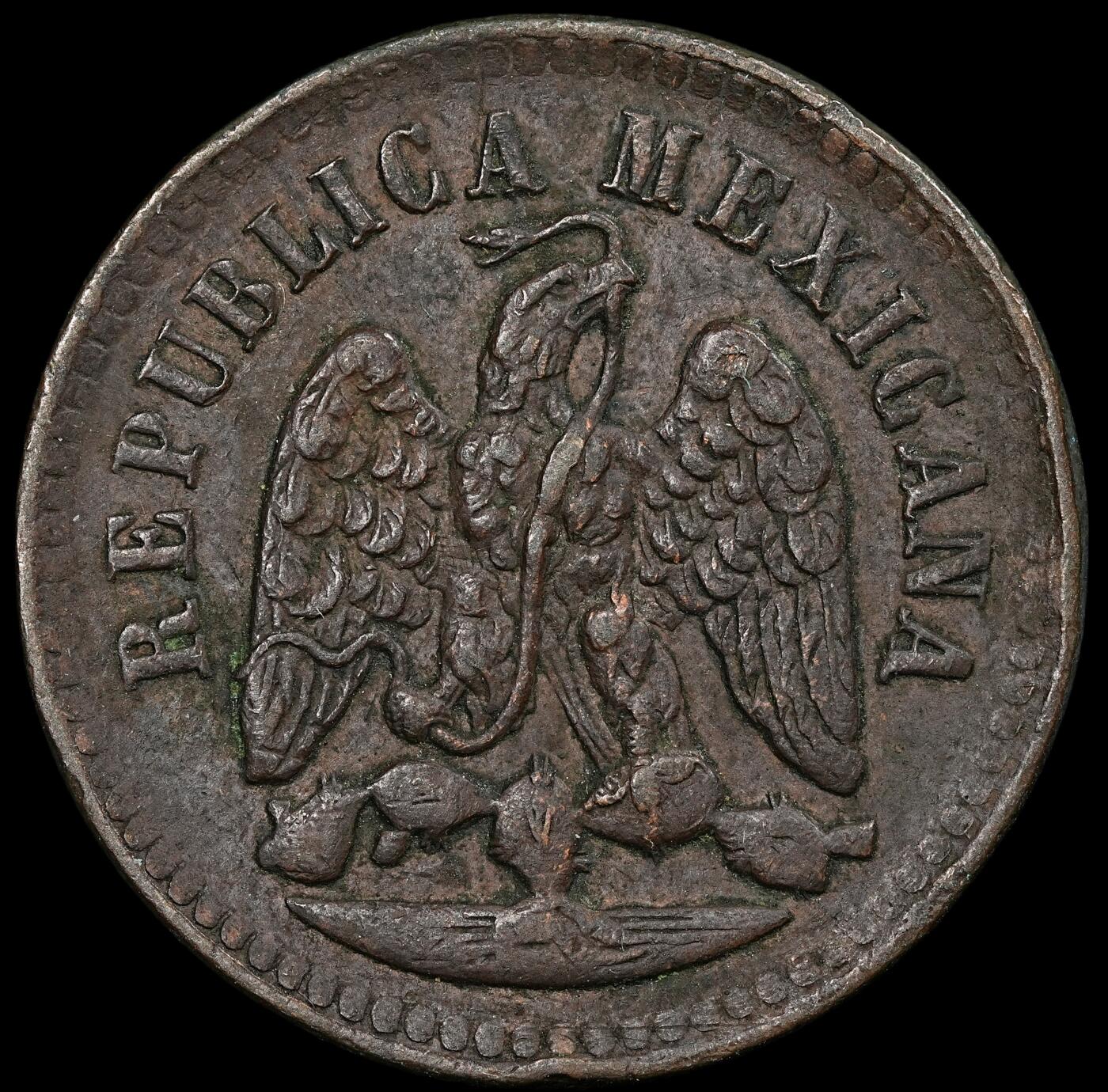 修遠堂世界钱币第九十三期 1888年墨西哥1分铜币