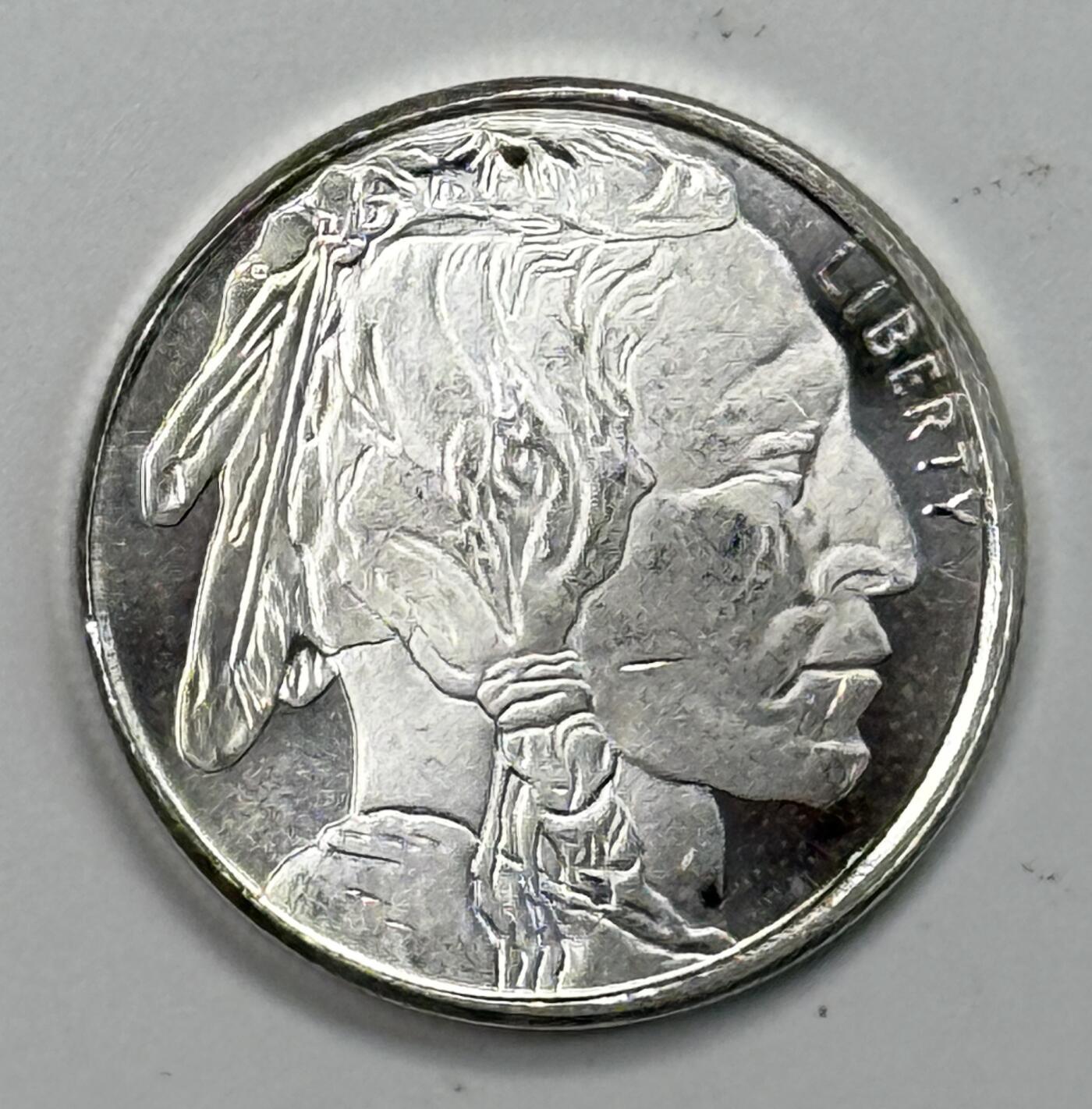 S&S Numismatic世界钱币-拍卖 第115期  美国 野牛和印第安人 半盎司999银章