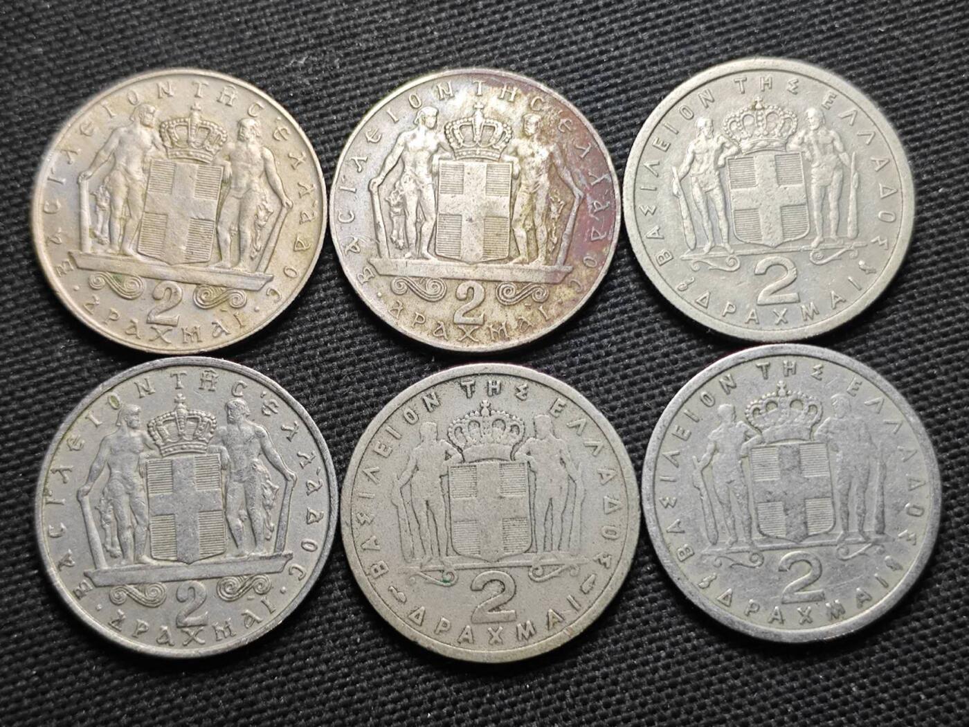 KK钱币收藏小铺  第370场  2月预留时间 周末发货  希腊一组15枚