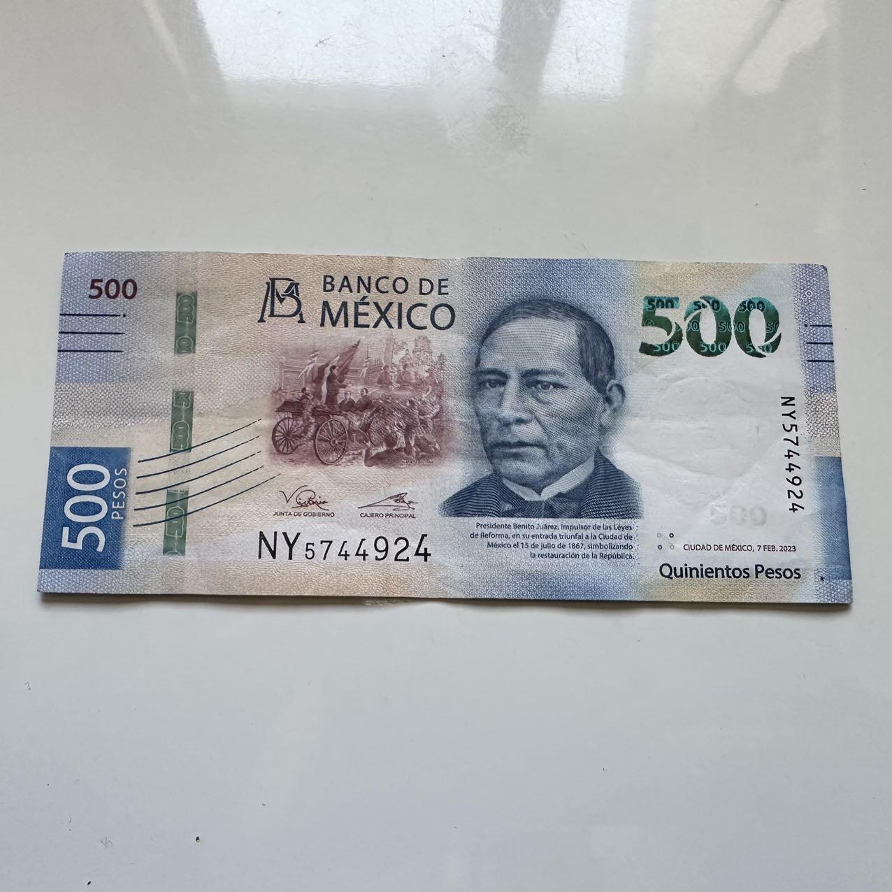 🌹外币初藏🌹🐯2025年第128场  每周二四六晚8️⃣点 接代拍 墨西哥2023年500比索