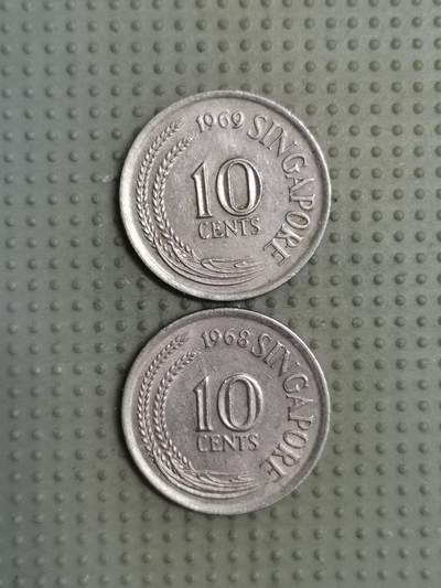 2025年第117场各国散币拍卖（总第117场） - 新加坡10分2枚