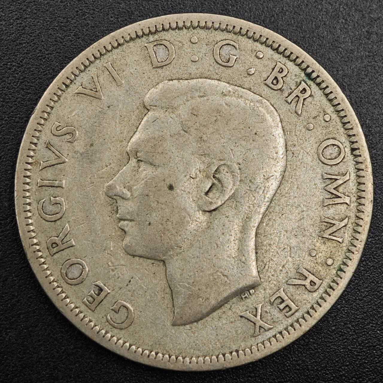 【淘币小摊】实时拍第七百九十六拍   小银币场   满百包邮可预留二周 每周一统一发货   英国1944年乔治六世半克朗银币