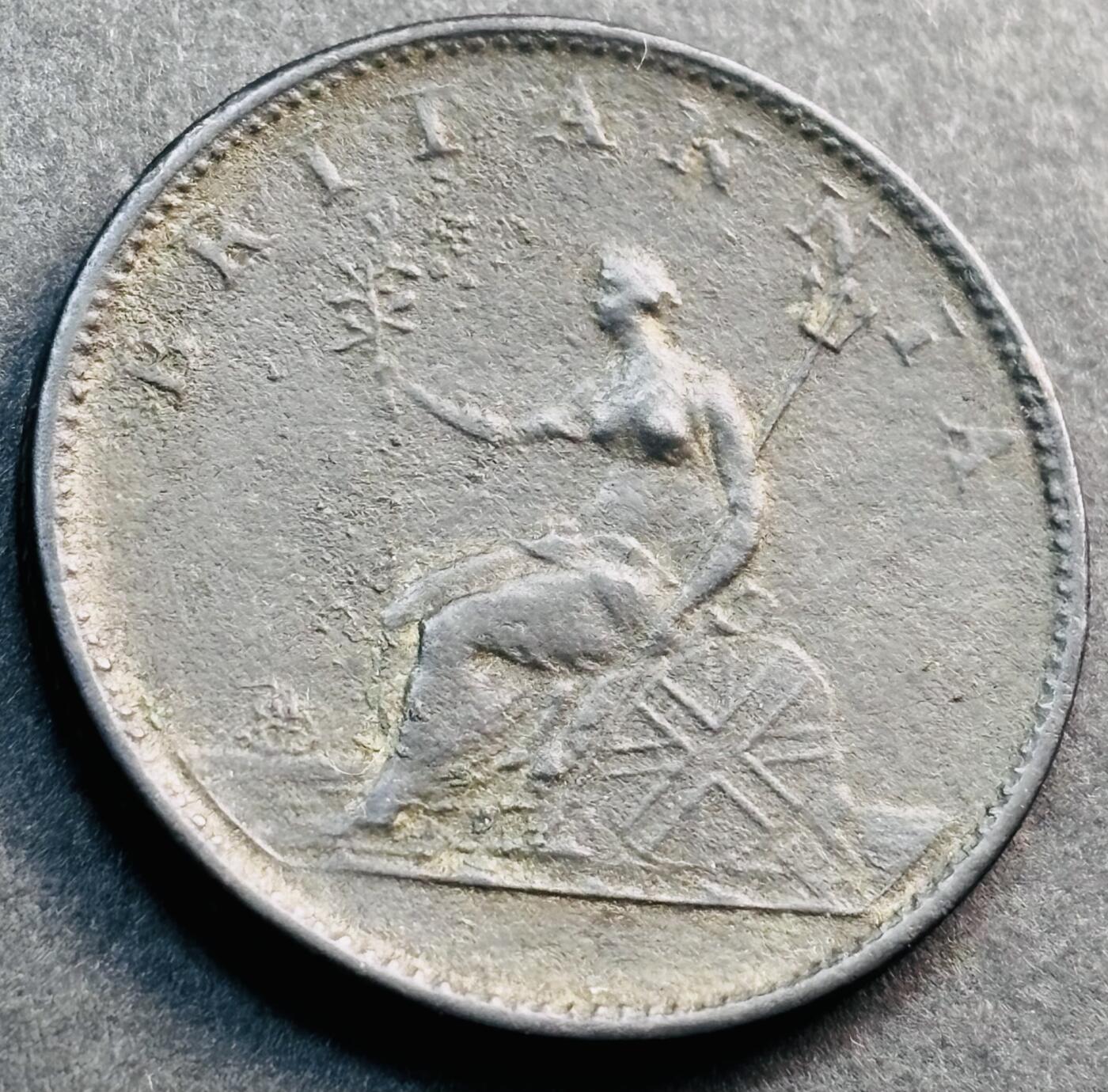 文馨钱币收藏第 281 场，【 长期接收代拍品】银元，银币，套币，纸币专场（本场截拍后休息三天，19 号发货） 少见全品 1806 年英国乔治三世半产品古铜币，轻微薄锈，并非烂品烂底烂包浆，实物上手更美