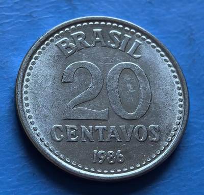 外国优质老铜币银币，周六九点倒数截拍，满百包邮，可寄存半年，喜欢朋友微信扫描二维码可直接参拍 - 五星版巴西20分