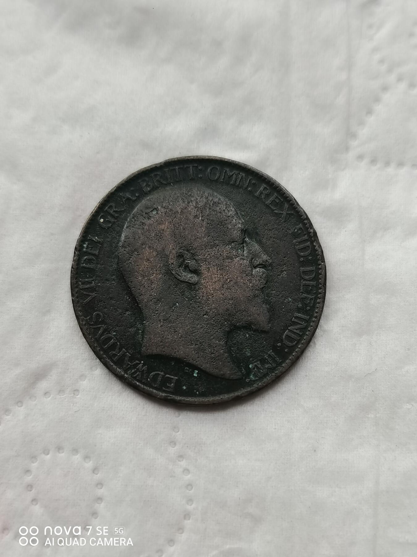 外币 1904年英国1便士