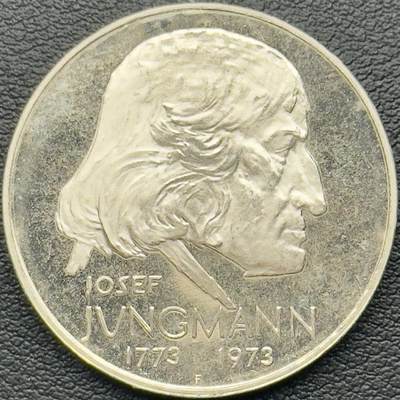 ＜小葵钱铺＞第65期·散币·银币场·满200包邮，不寄存·17号发货 - 〈存世量4037，13g，700银〉捷克斯洛伐克1973年约瑟夫·荣格曼诞辰200周年50克朗精制纪念银币