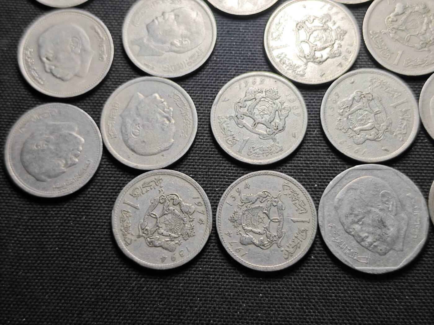 KK钱币收藏小铺  第370场  2月预留时间 周末发货  摩洛哥一组22枚