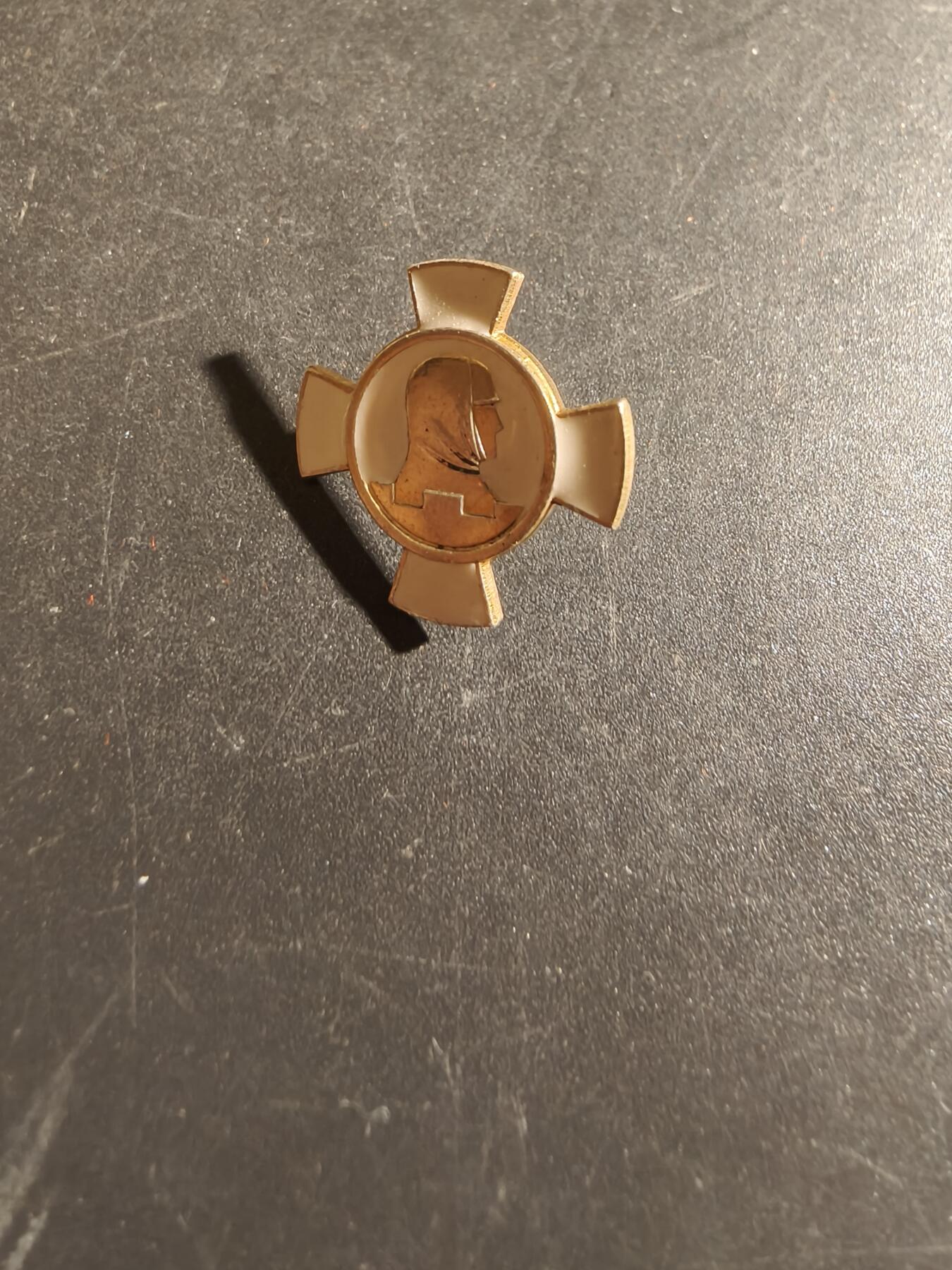 老王徽章第163期 13-15日三场连拍 16日统一发货  13、14日结束后可寄存 芬兰退伍军人联合会徽章     830银镀金    2g