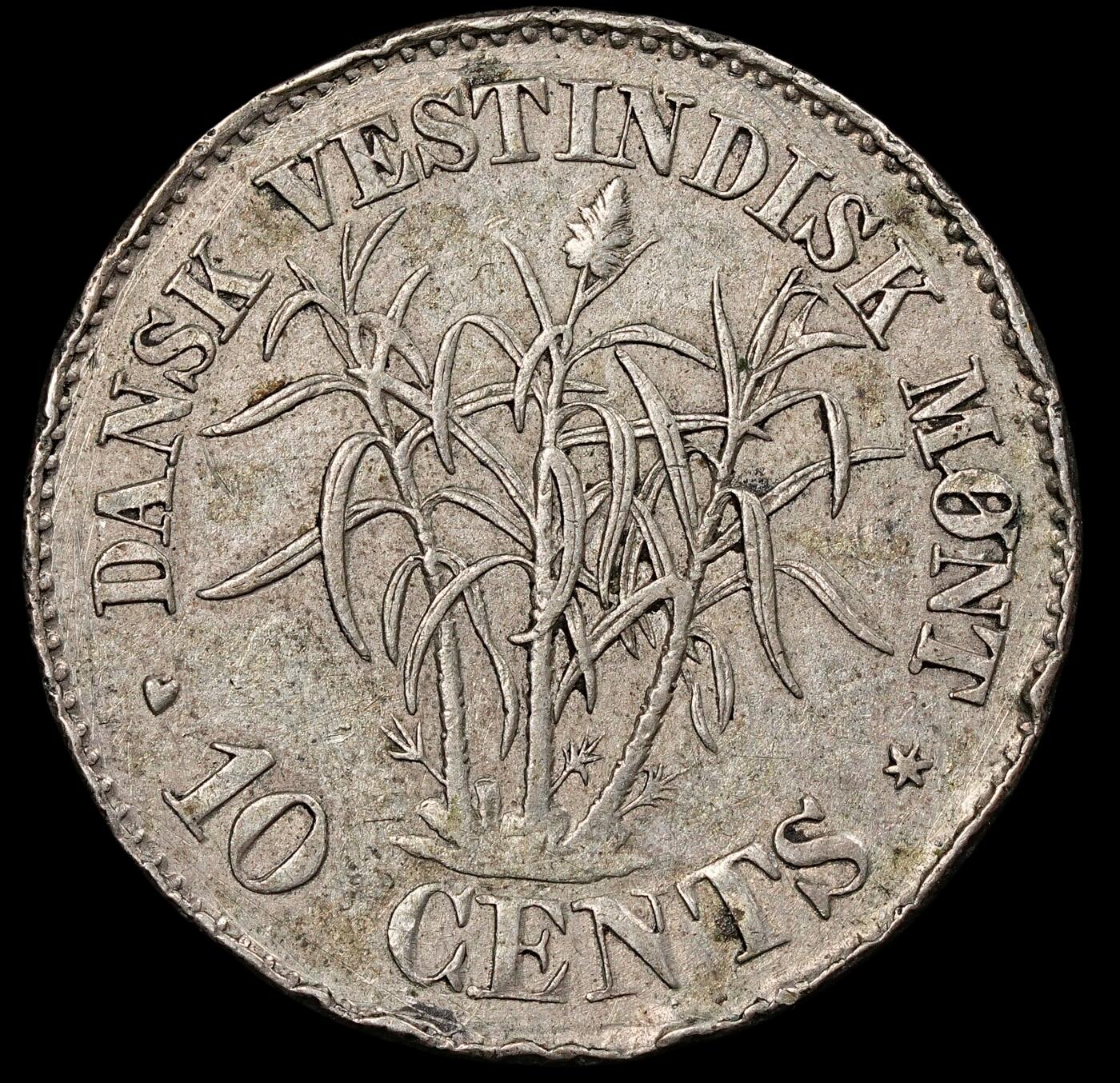 修遠堂世界钱币第九十三期 丹属西印度银币铜币各一枚 腐蚀或磕碰划痕 品差