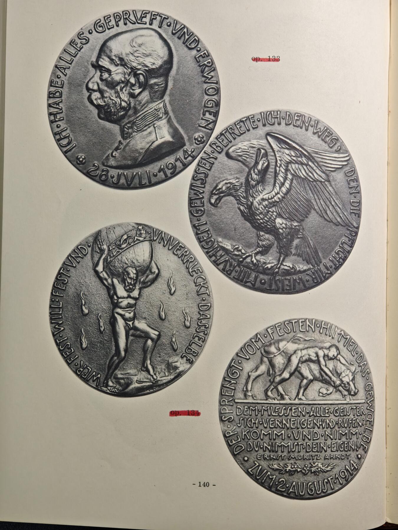 【德藏】世界币章拍卖第153期（拍品征集中~欢迎藏友联系） 97成新 绝版 1967年第一版 章牌大师卡尔歌茨-纪念章Kienast目录 作者亲笔签名版 超大开本 评级公司同款 全书约284页 布面镶嵌硬壳精装