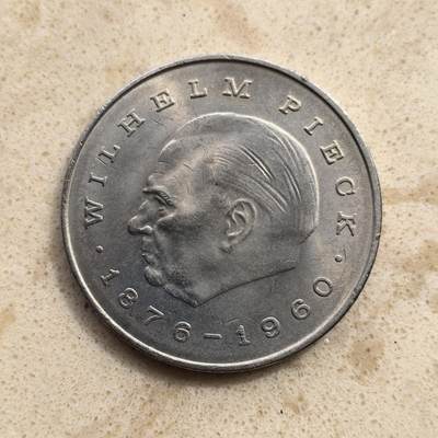 道一币馆币章第一百五十五场 - 民主德国1972年第一任总统威廉·皮克20马克纪念币