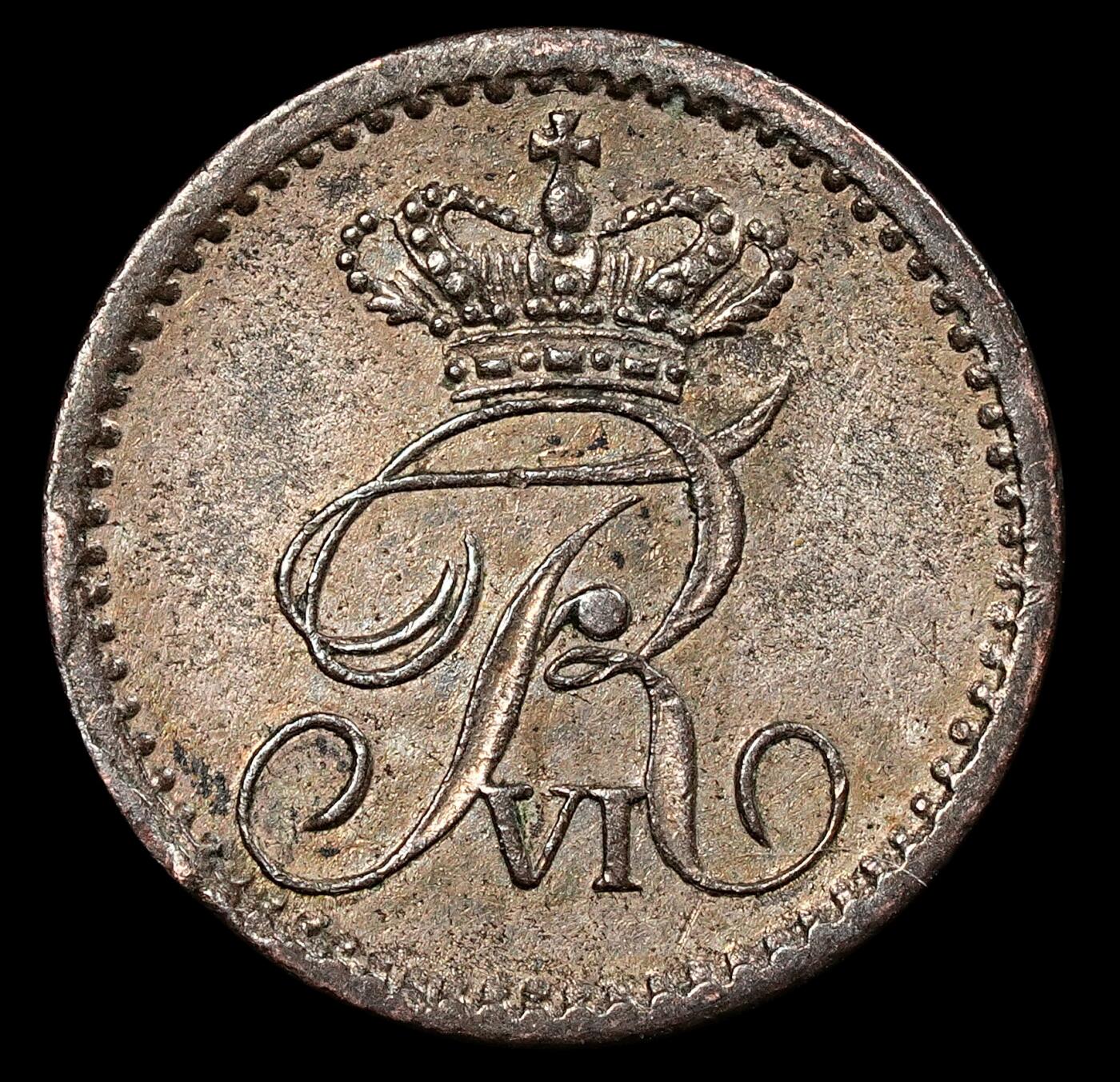 修遠堂世界钱币第九十三期 1836年丹麦2 RIGSBANKSKILLING