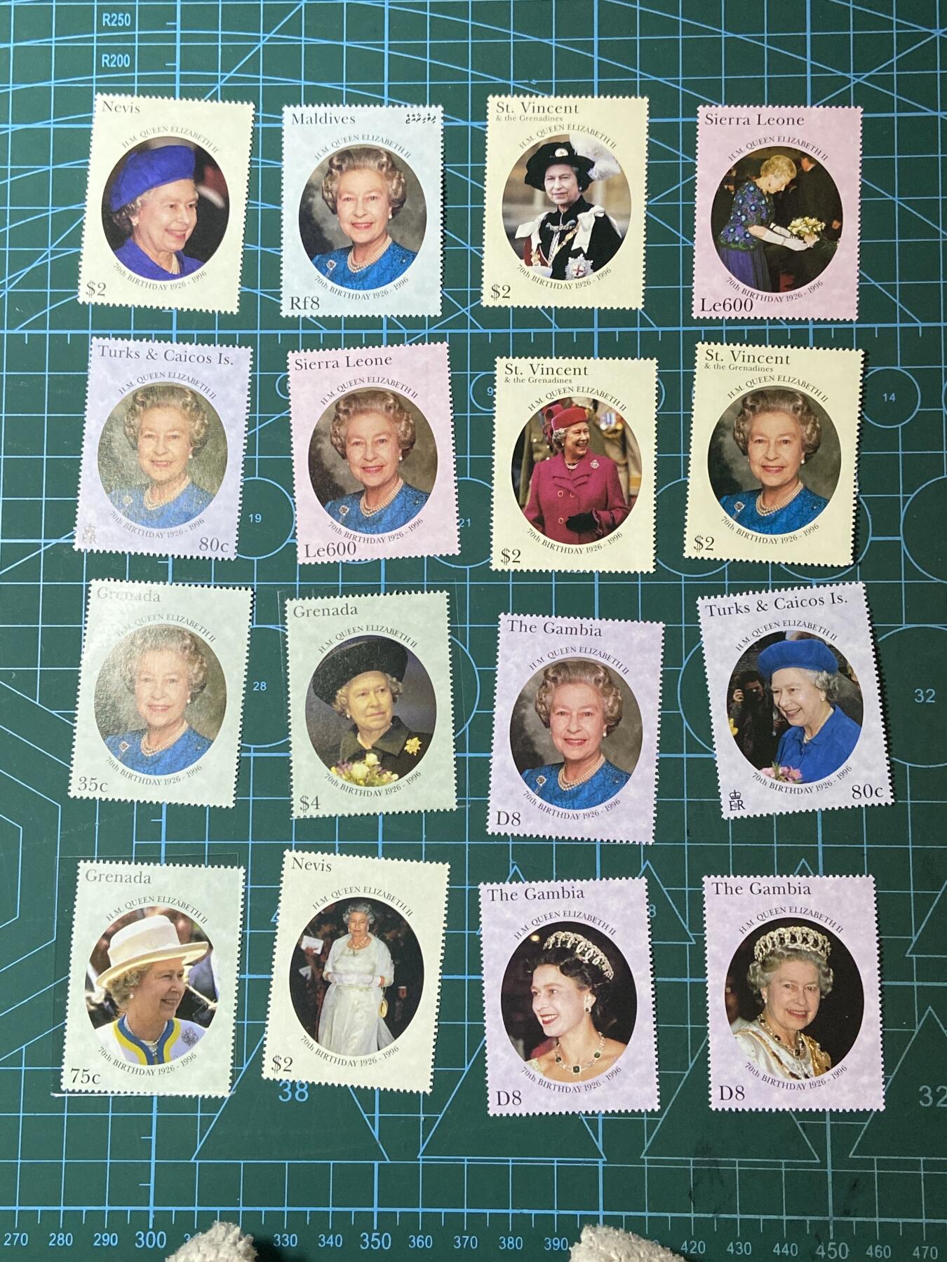 2025年第一百二十九场(总第一百五十五场）外国邮票、散币场(免佣金) 新邮票16枚