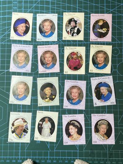 2025年第一百二十九场(总第一百五十五场）外国邮票、散币场(免佣金) - 新邮票16枚