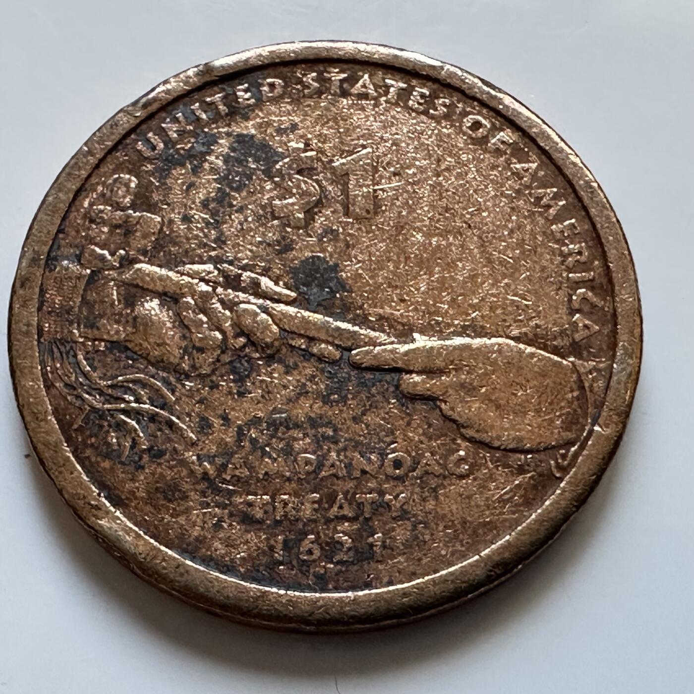 🌹外币初藏🌹🐯2025年第128场  每周二四六晚8️⃣点 接代拍 美国2011年部落条约一美元