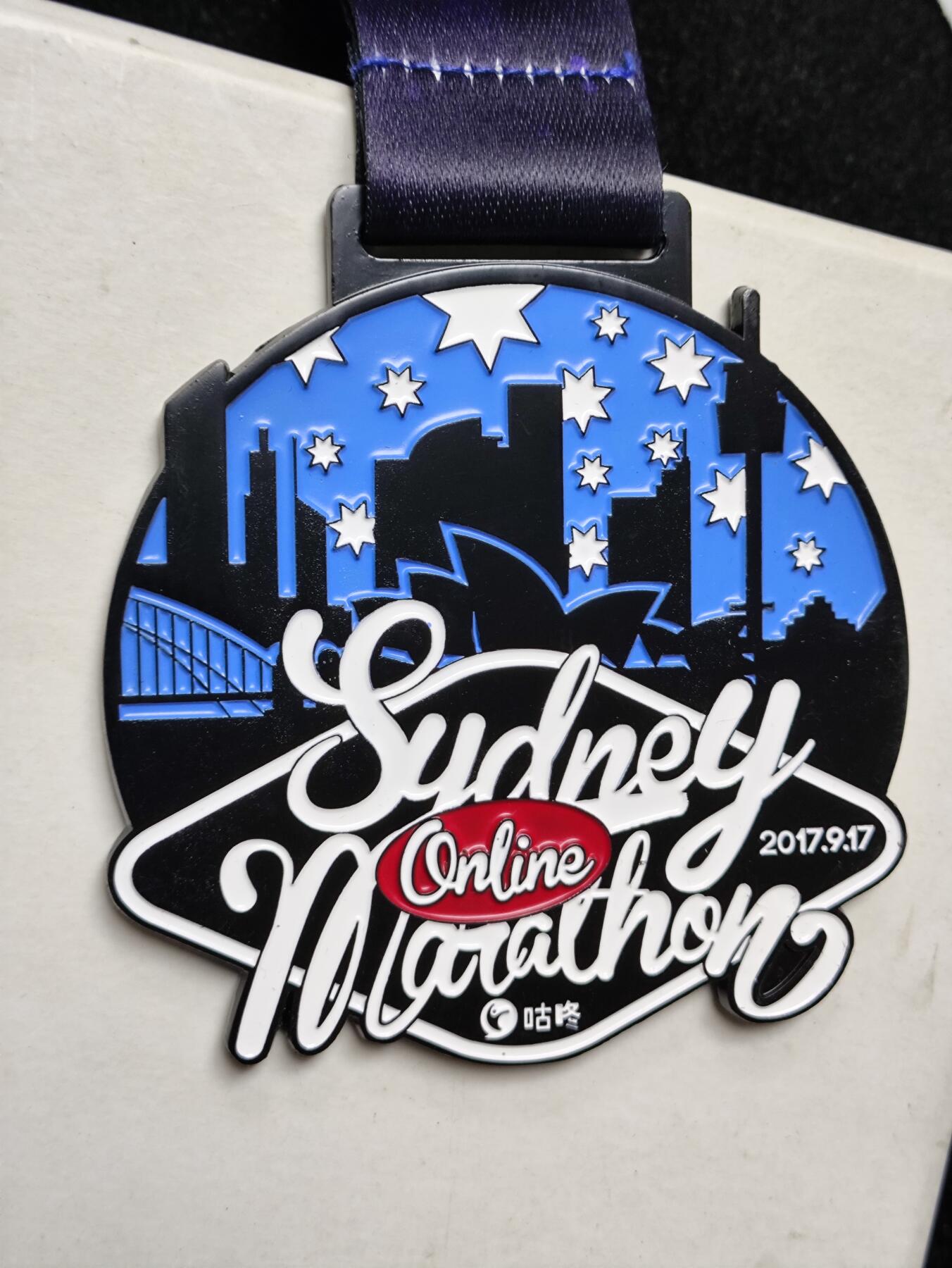体育马拉松奖牌 咕咚线上马拉松奖牌 澳大利亚悉尼5KM马拉松奖章