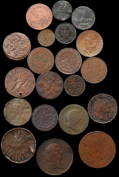 修遠堂世界钱币第九十三期 - 瑞典旧铜币一组 不少少见早期品种 品烂