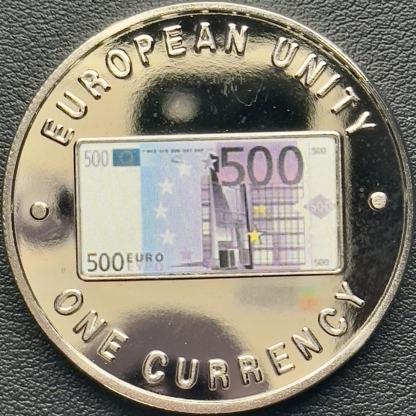 ＜小葵钱铺＞第65期·散币·银币场·满200包邮，不寄存·17号发货 〈发行量1000〉赞比亚1998年欧元系列·500欧元纸币1000克瓦查克朗型镀银精制纪念币