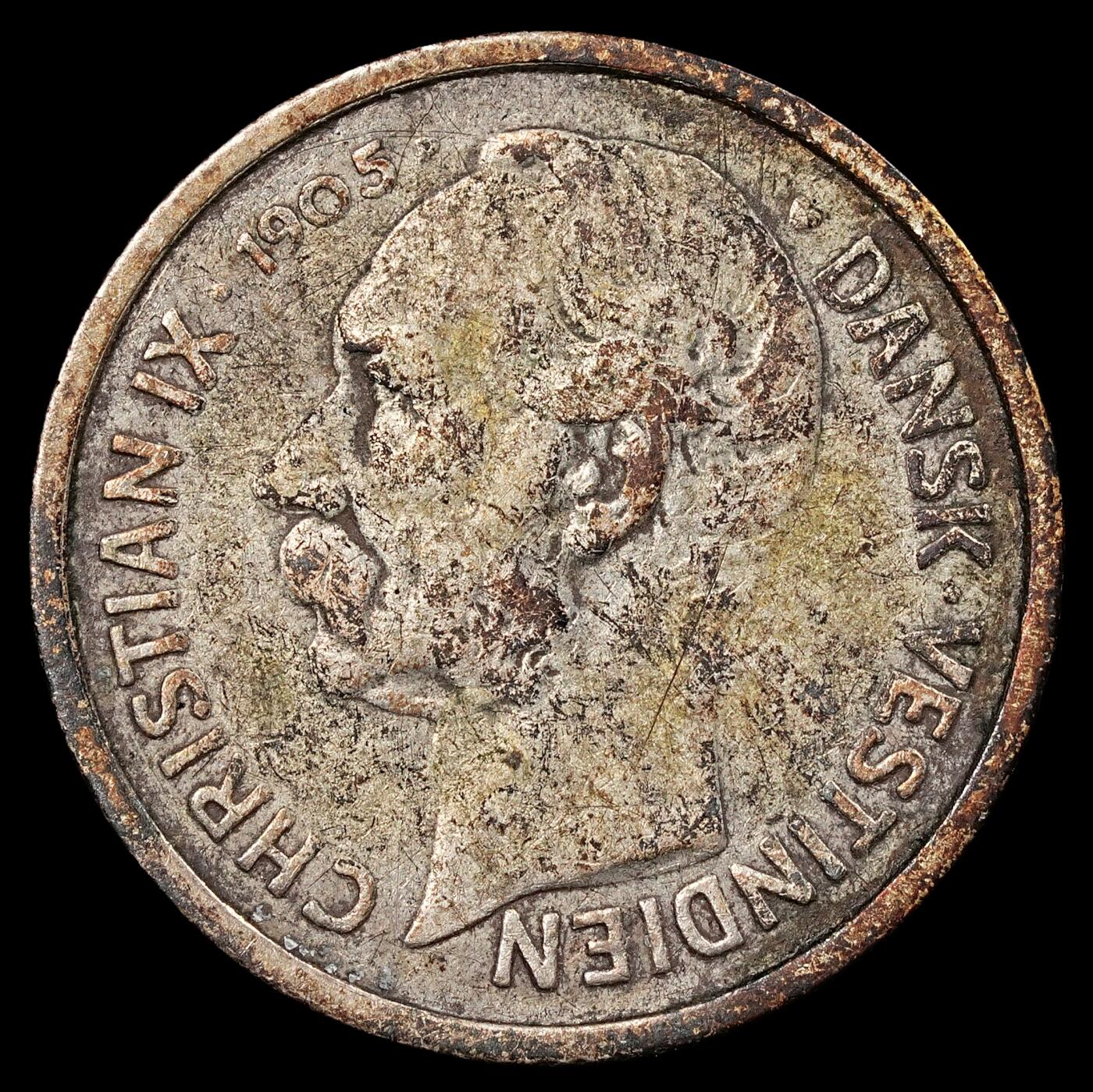 修遠堂世界钱币第九十三期 1905年丹属西印度10分银币