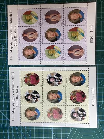 2025年第一百二十九场(总第一百五十五场）外国邮票、散币场(免佣金) - 英国邮票18枚