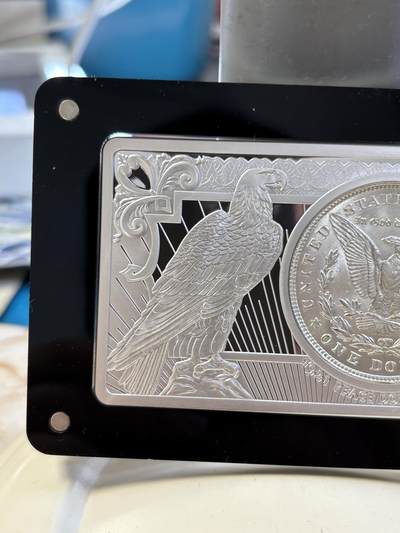 美国2021年最后的摩根发行百年组合纪念银币，26.7克+2盎司，发行1921套