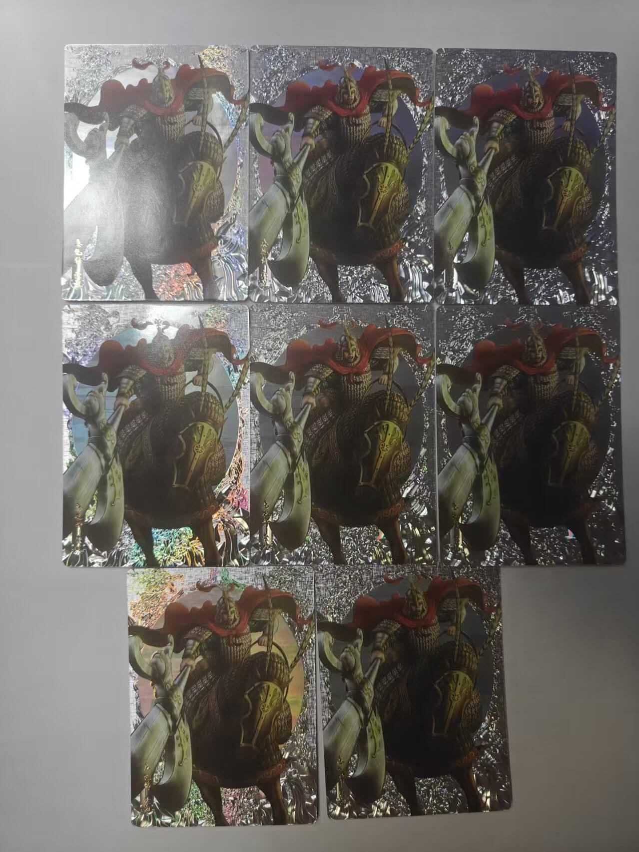 龙虎卡牌第六三场 （无佣金，周六结拍，欢迎送拍） 镭雕8张卡玩帕克 追义水浒 索超