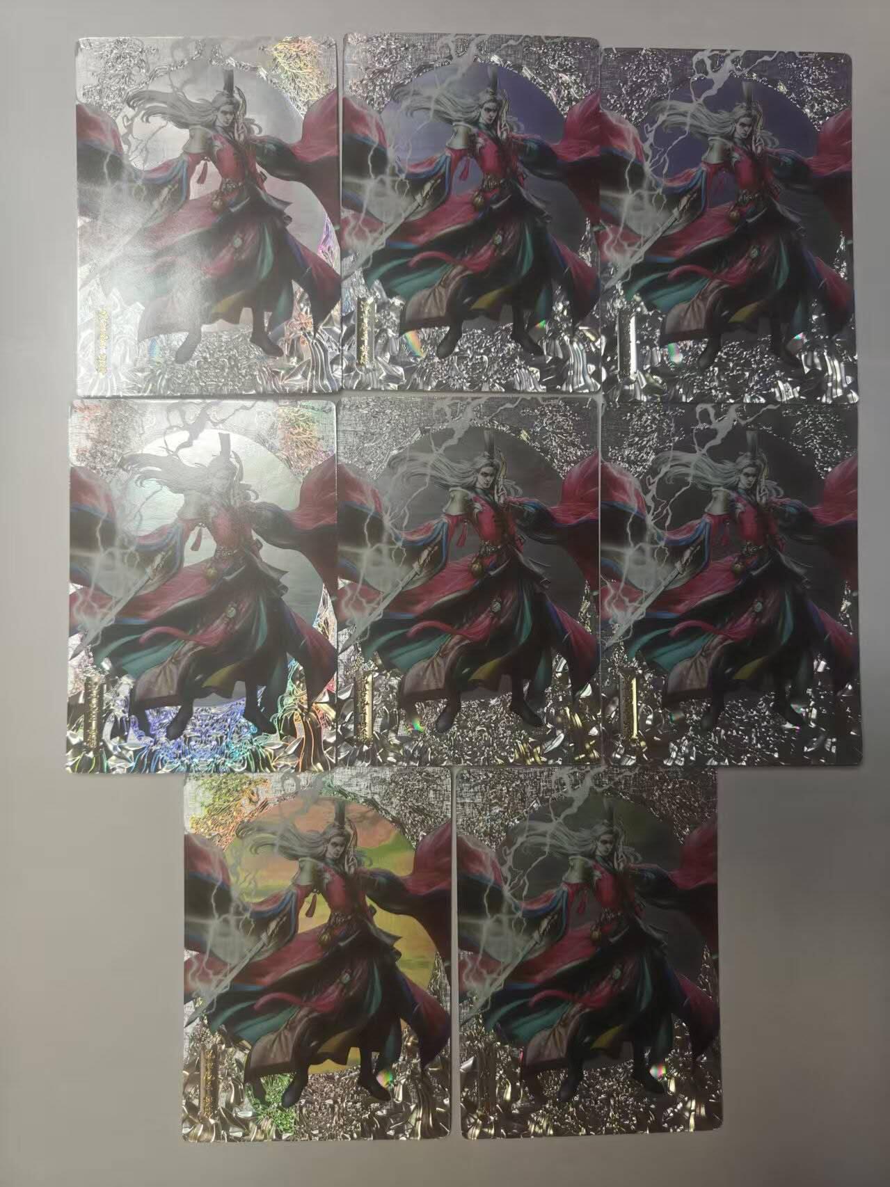 龙虎卡牌第六三场 （无佣金，周六结拍，欢迎送拍） 镭雕8张卡玩帕克 追义水浒 樊瑞