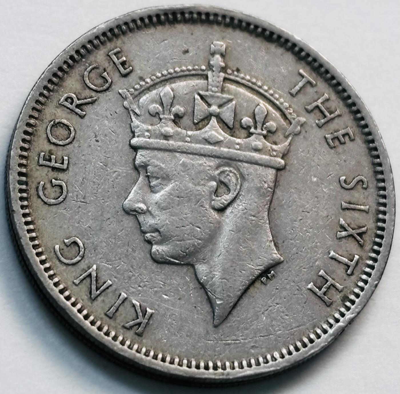 文馨钱币收藏第 281 场，【 长期接收代拍品】银元，银币，套币，纸币专场（本场截拍后休息三天，19 号发货） 1951 年英属香港五毫，乔治六世时期独年份