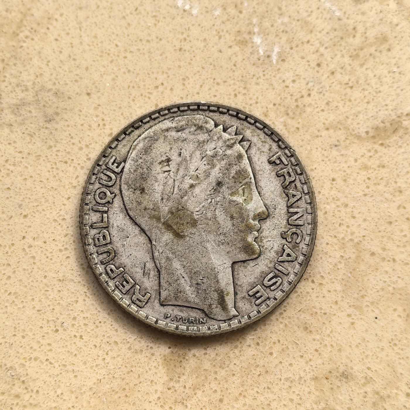 道一币馆币章第一百五十五场 法国1932年自由女神10法郎银币