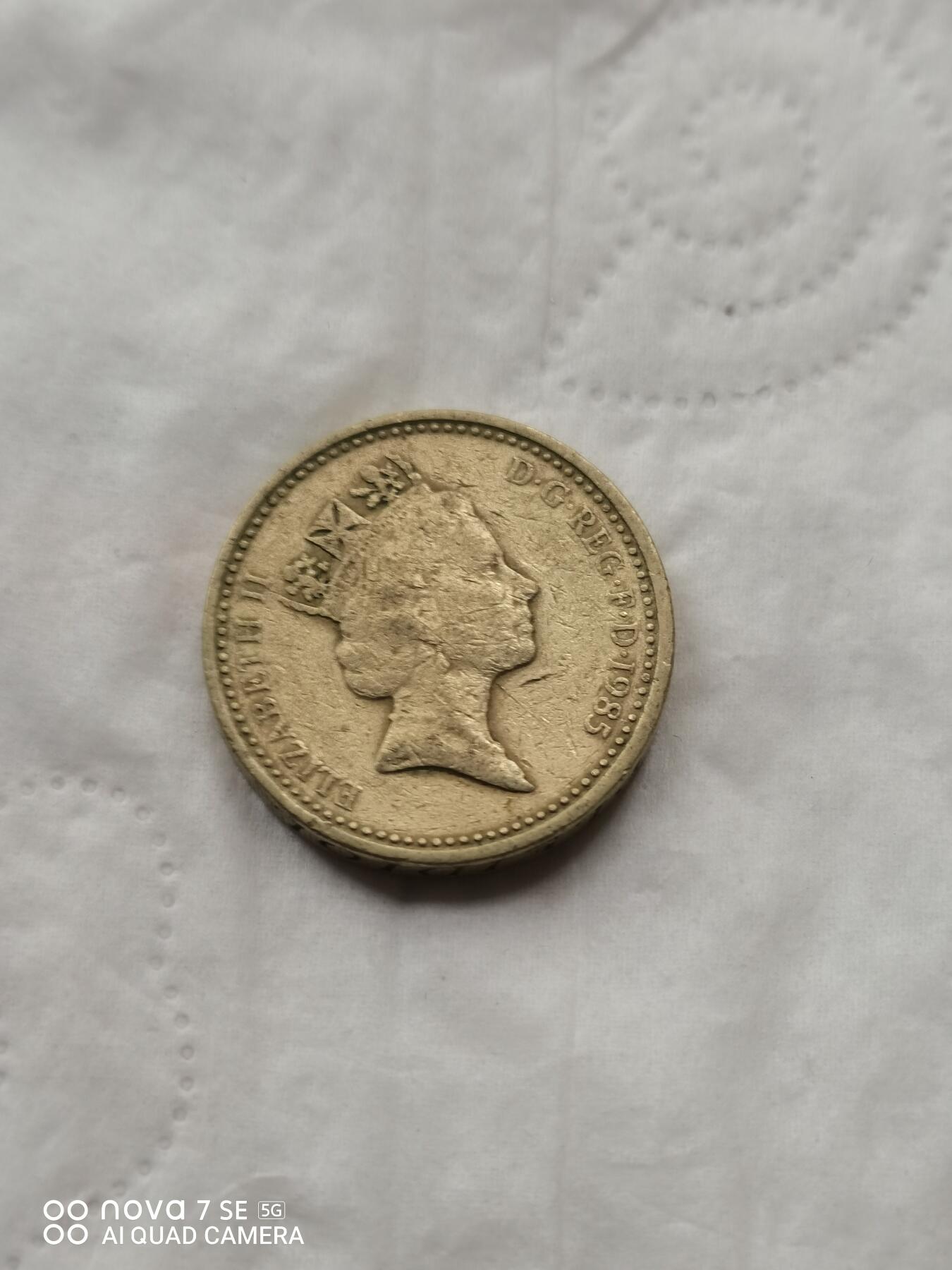 外币 85年英国1镑