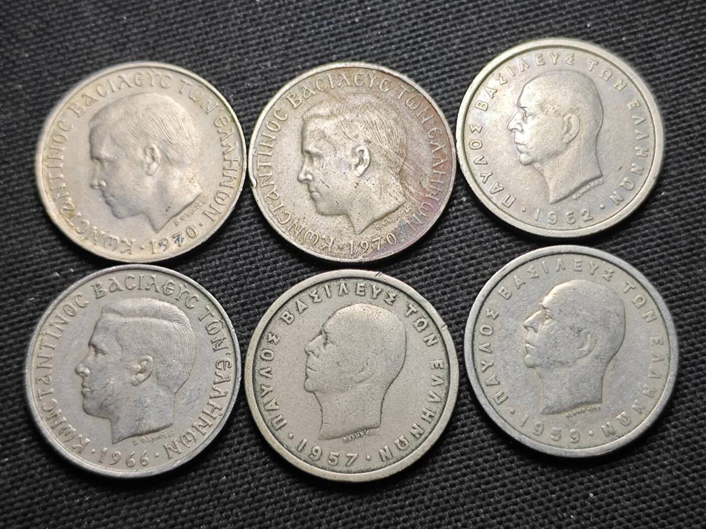 KK钱币收藏小铺  第370场  2月预留时间 周末发货  希腊一组15枚