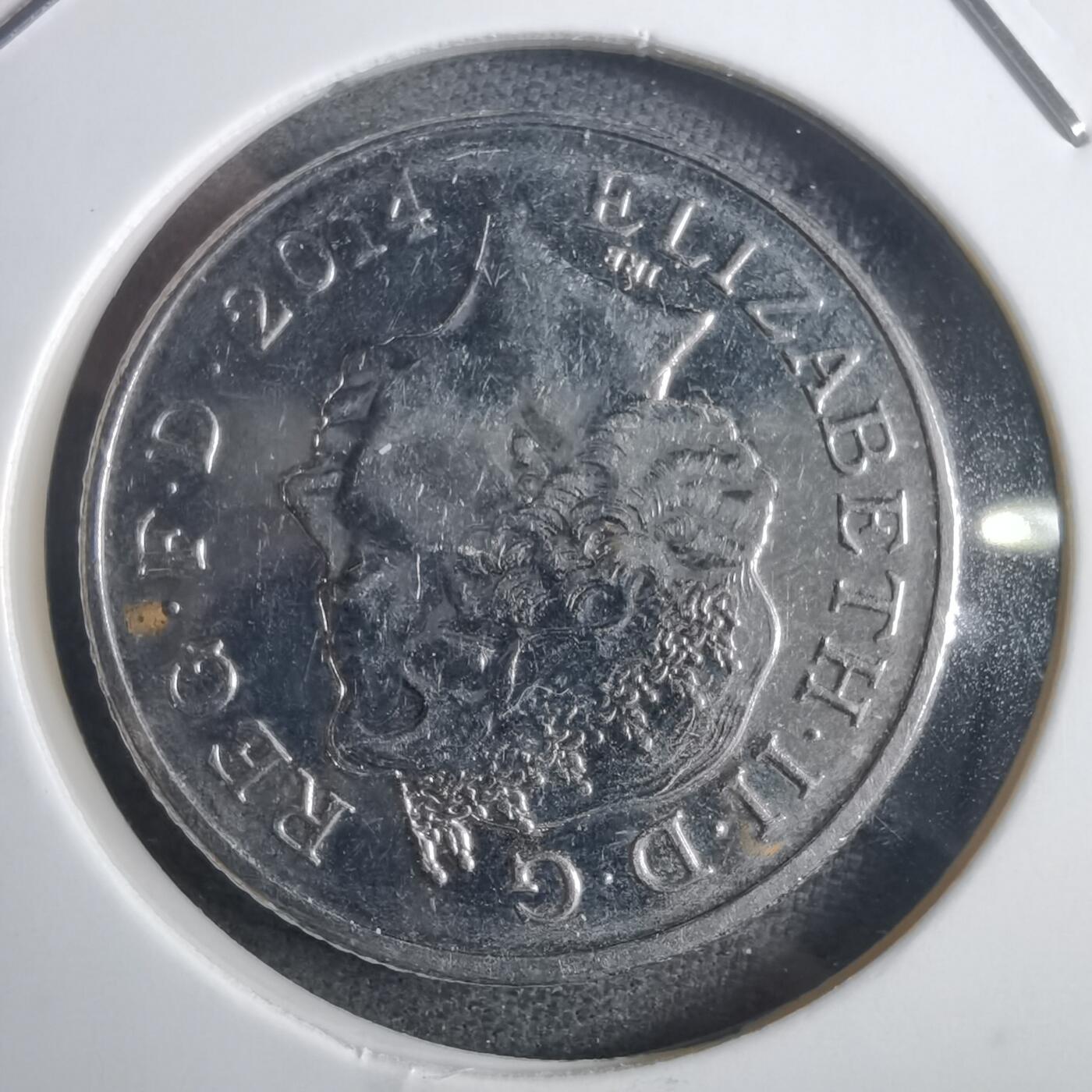 沼泽如烟--第905场 英国2014年10便士