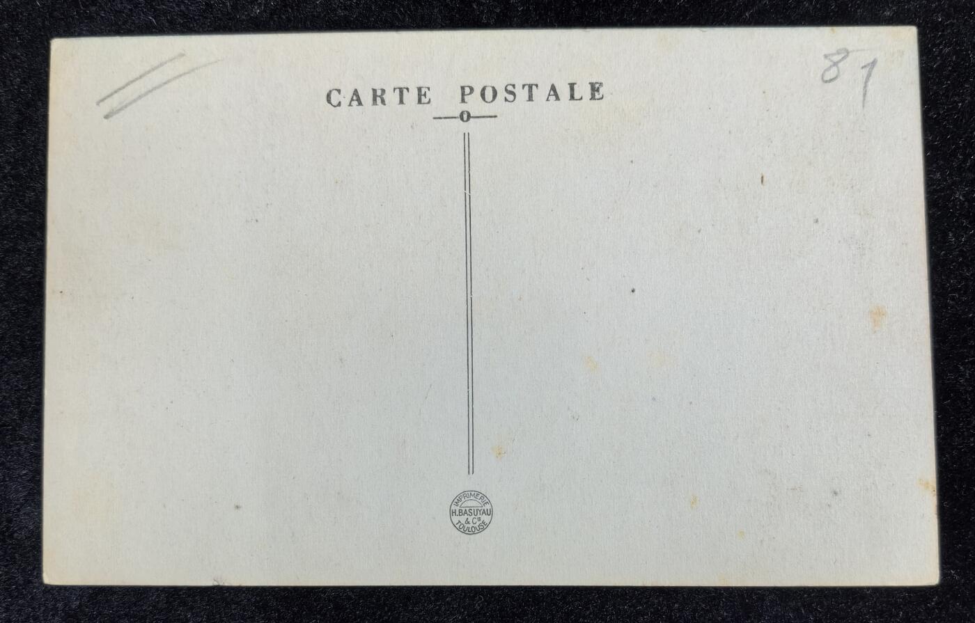 法国 20世纪早期 卡斯特尔主教花园 老明信片一张