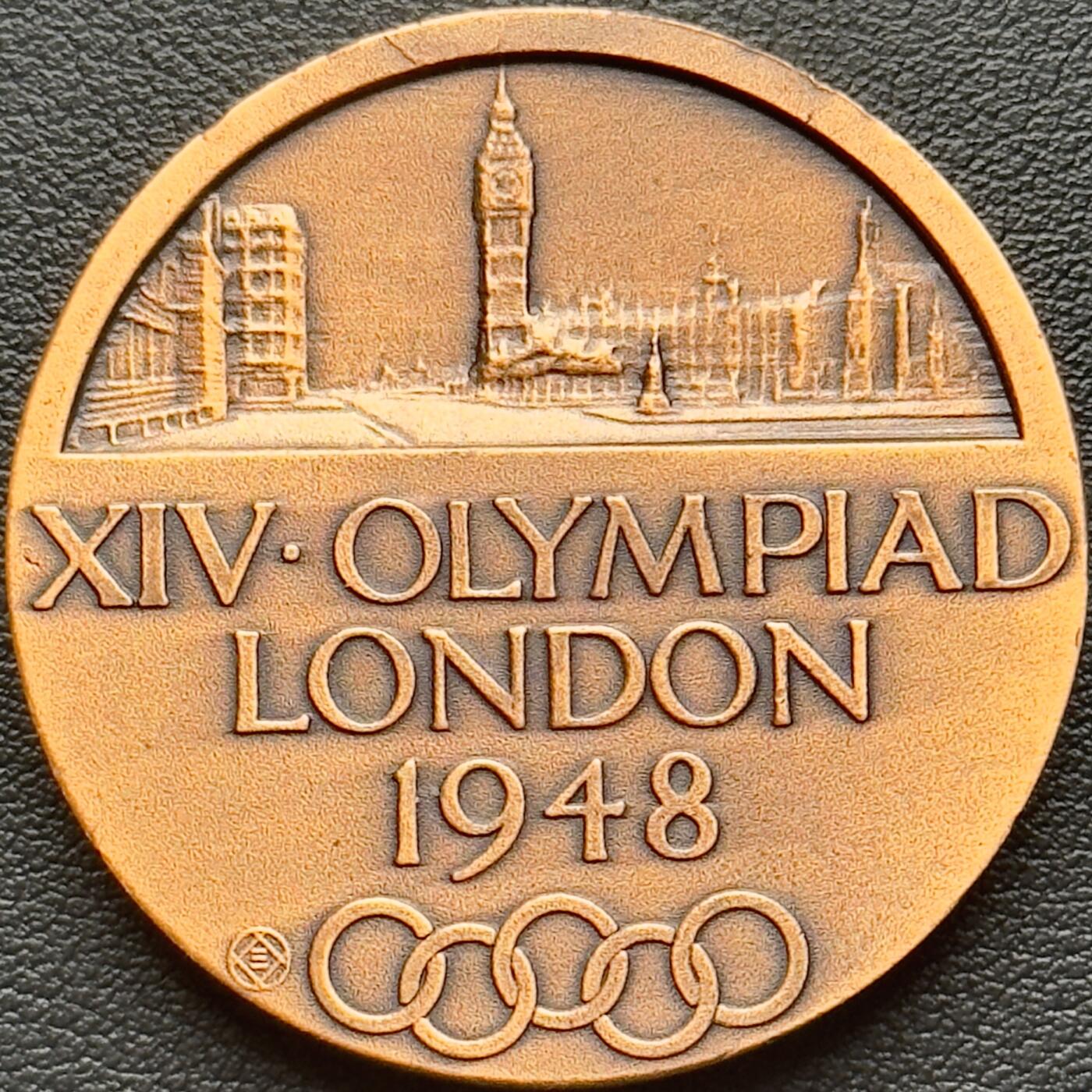 ＜小葵钱铺＞第65期·散币·银币场·满200包邮，不寄存·17号发货 〈55mm，40g±，后铸〉1948年奥林匹克纪念铜章