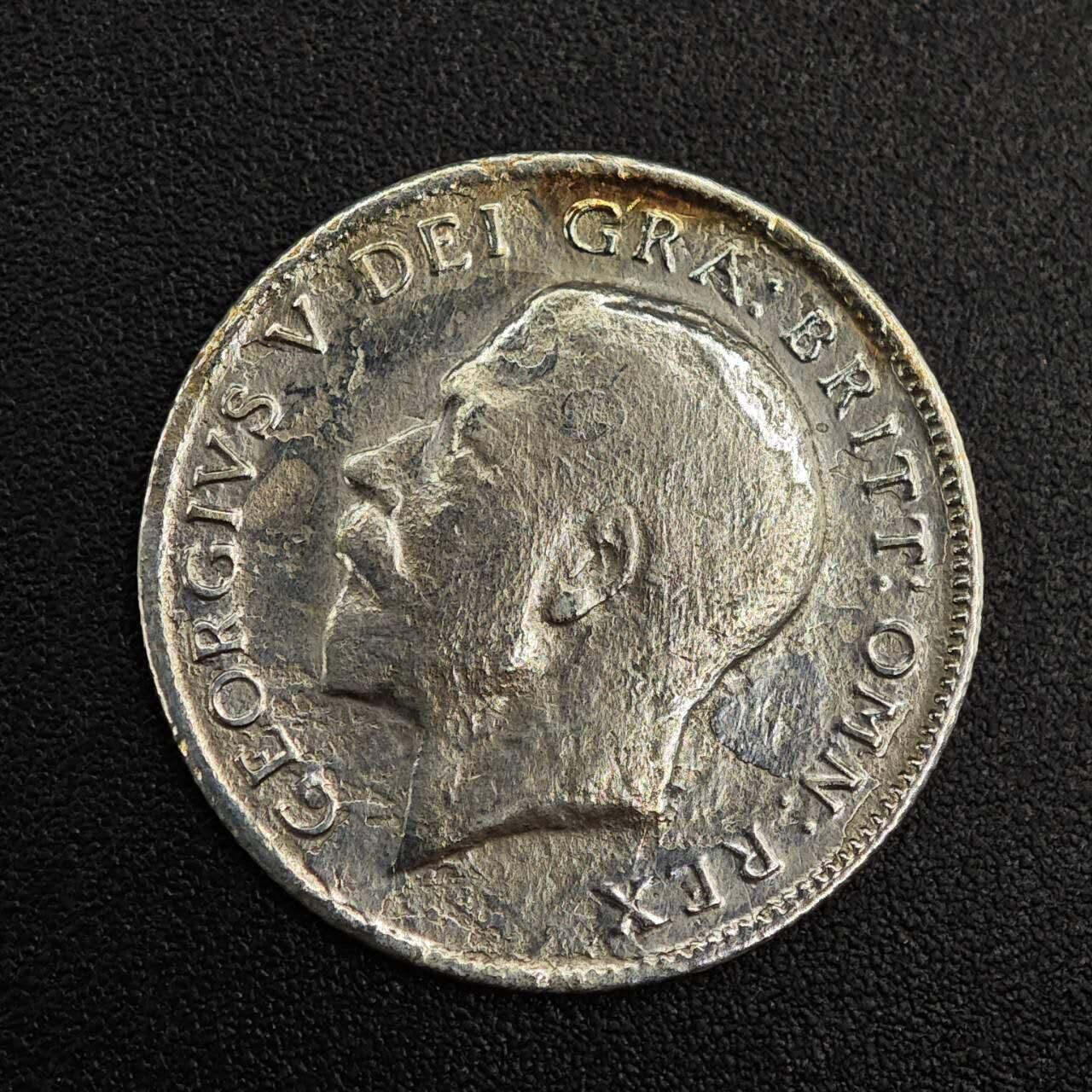 【淘币小摊】实时拍第七百九十六拍   小银币场   满百包邮可预留二周 每周一统一发货   英国1911年乔治五世6便士银币