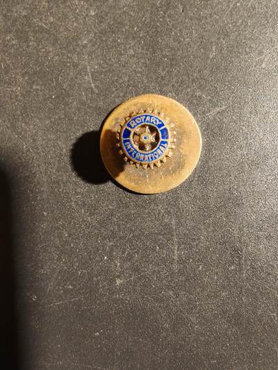 老王徽章第163期 13-15日三场连拍 16日统一发货  13、14日结束后可寄存 - 丹麦国际扶轮会证章     925银镀金珐琅    1.1g