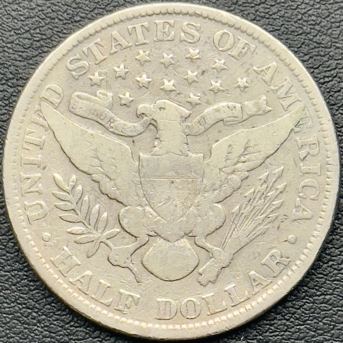 ＜小葵钱铺＞第65期·散币·银币场·满200包邮，不寄存·17号发货 美国1899年理发师50分银币