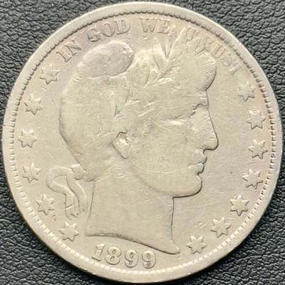 ＜小葵钱铺＞第65期·散币·银币场·满200包邮，不寄存·17号发货 - 美国1899年理发师50分银币