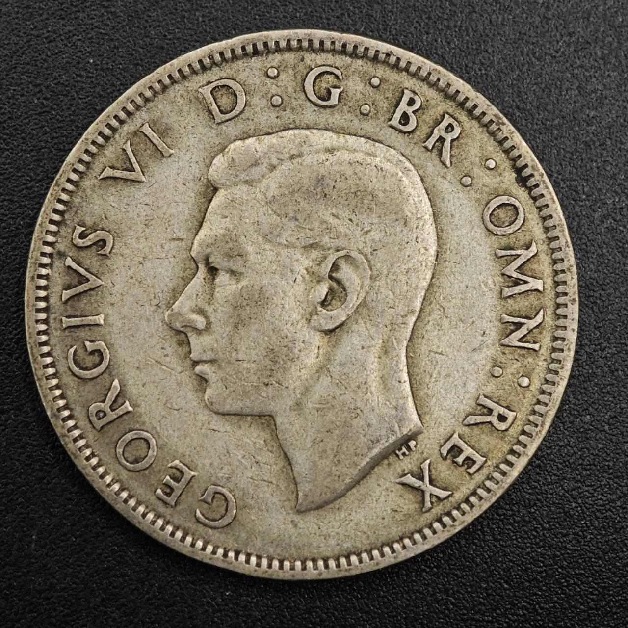 【淘币小摊】实时拍第七百九十六拍   小银币场   满百包邮可预留二周 每周一统一发货   英国1946年乔治六世2先令银币
