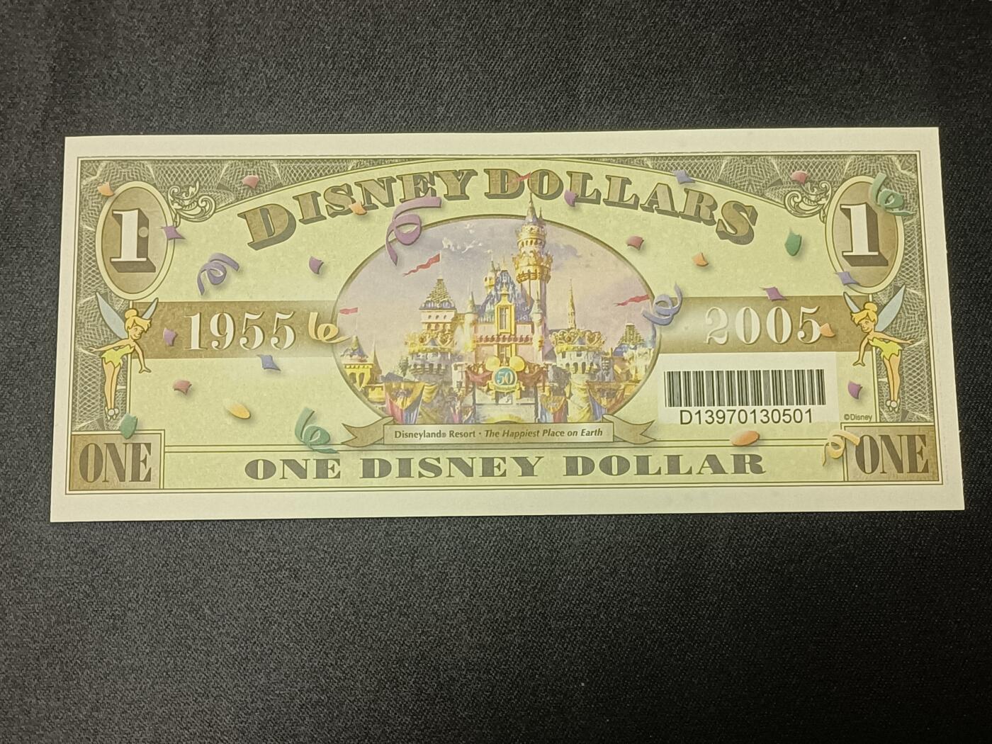 【游宝拍卖】乙巳蛇年86期  迪士尼-1元【2005年 小飞象 全新UNC】