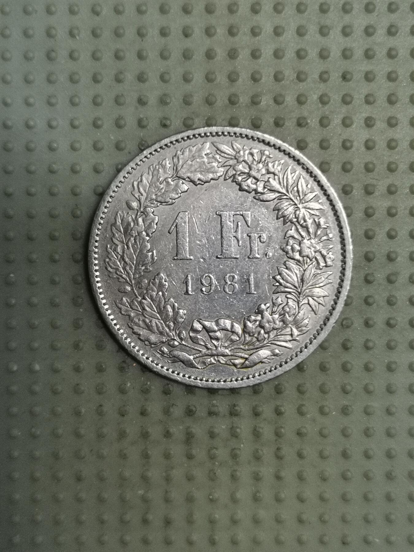 2025年第117场各国散币拍卖（总第117场） 瑞士1981年1法郎