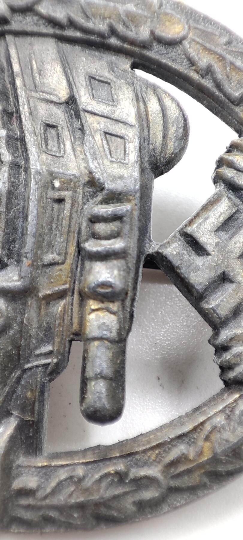 红色经典收藏拍卖专场第31期 德国1939 铜级坦克突击奖章 铸造版