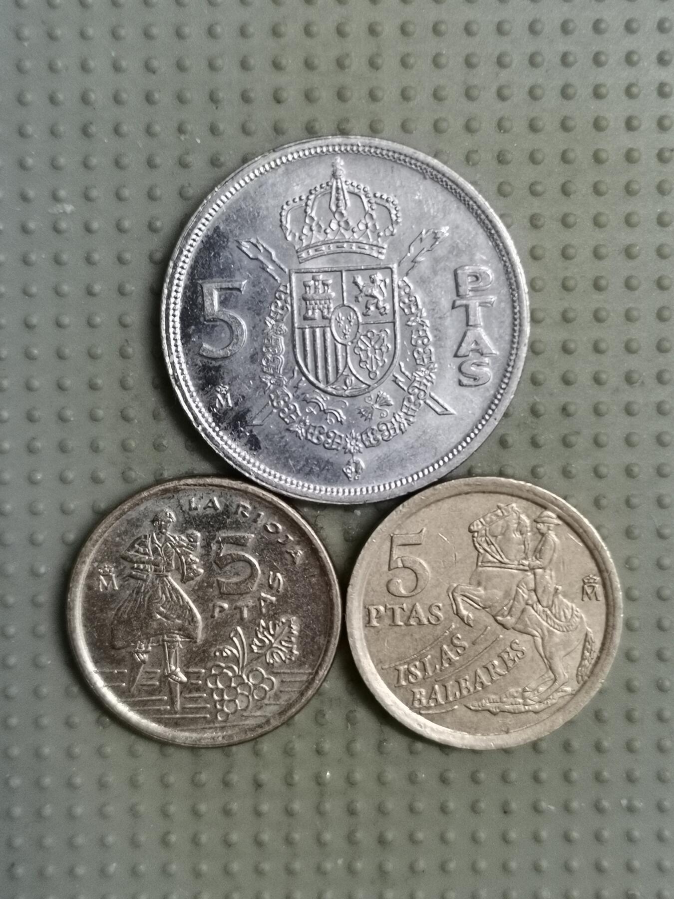 2025年第117场各国散币拍卖（总第117场） 西班牙5比塞塔3枚