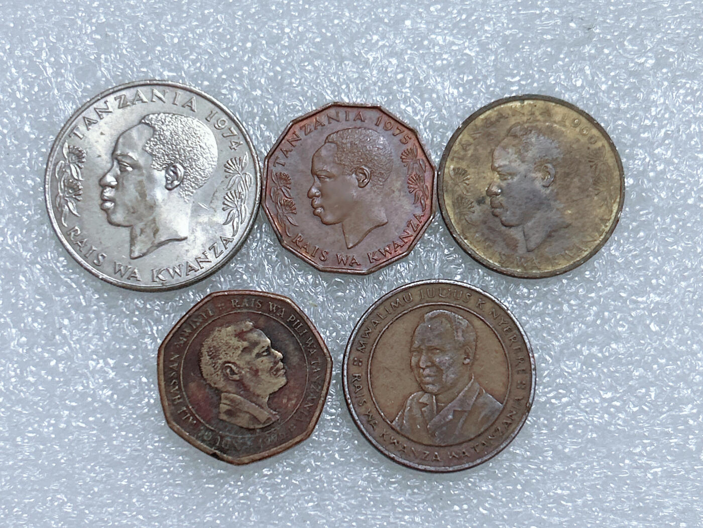 第一海外回流一元起拍收藏 散集专场  第266期 坦桑尼亚硬币 5枚