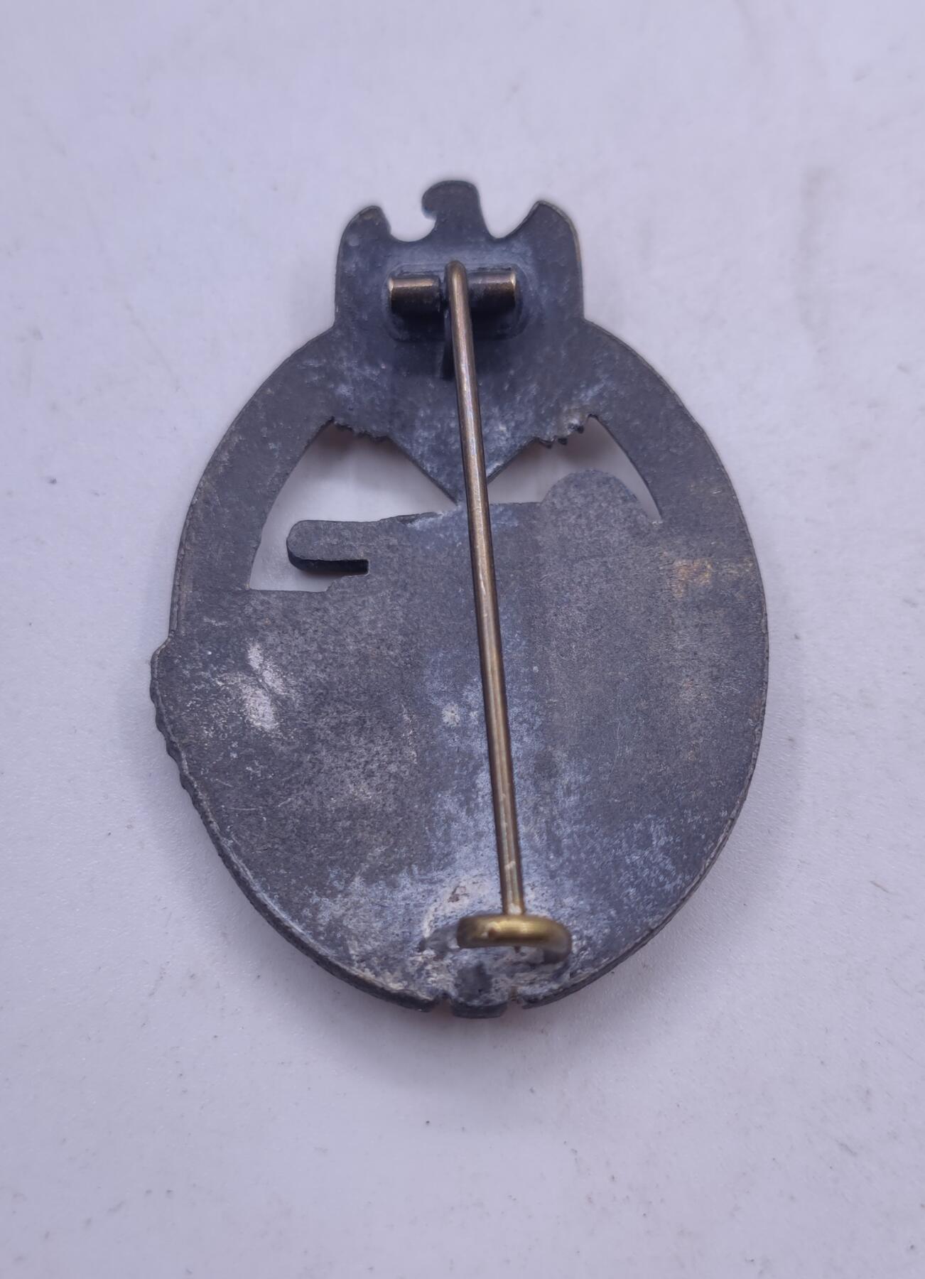 红色经典收藏拍卖专场第31期 德国1939 铜级坦克突击奖章 铸造版