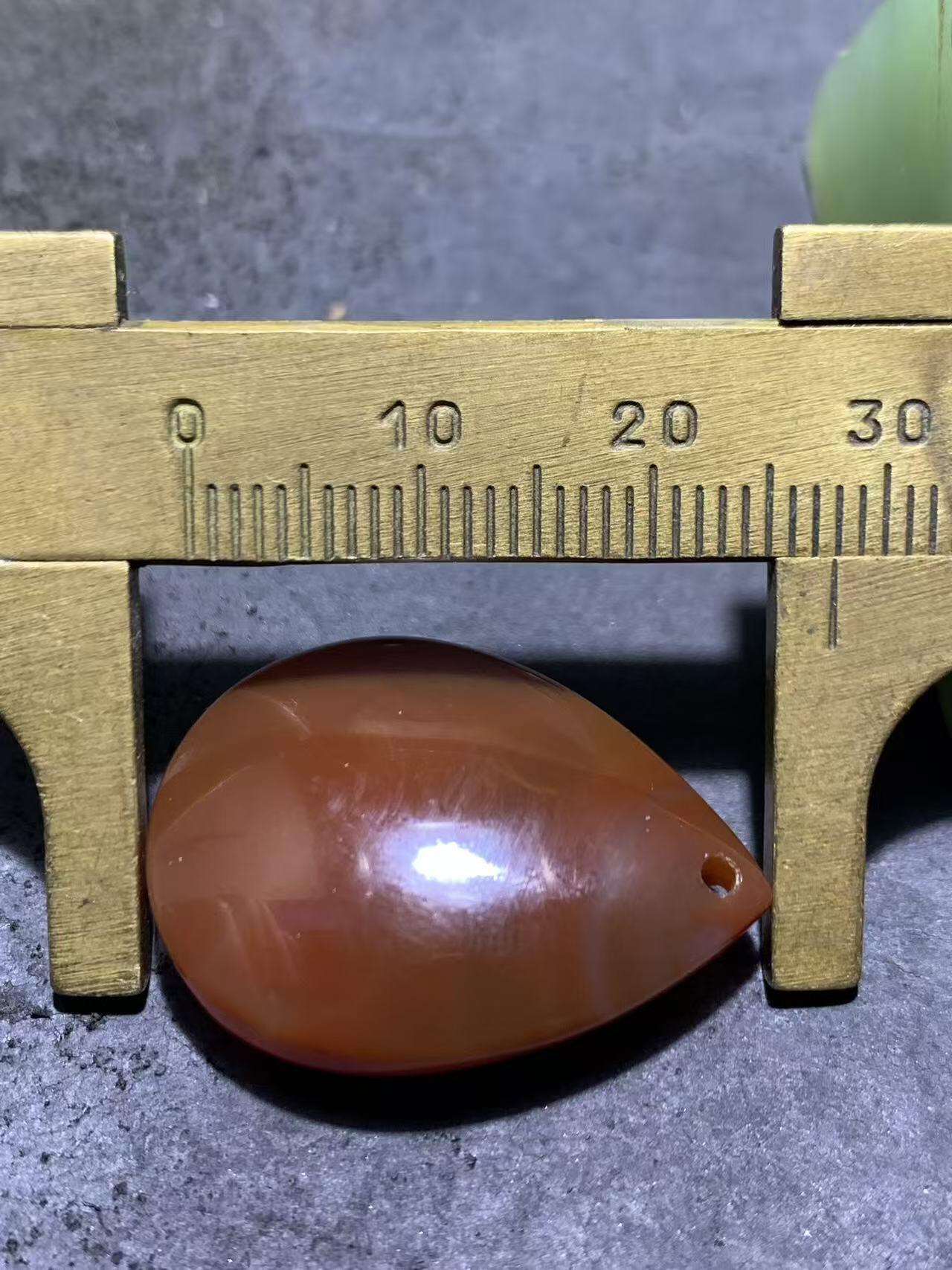 精美冻料北漂战国红玛瑙吊坠一个！