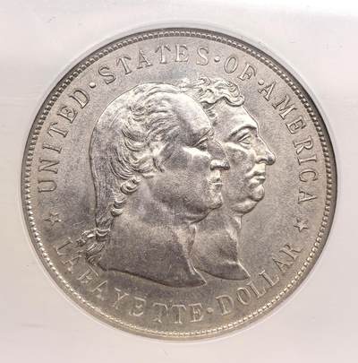 泉海漫舟·凡希社世界钱币微拍第三百十四期 - 荐！1900美国拉法耶特DOLLAR纪念大银NGC-MS64，美国首枚纪念DOLLAR，浅灰彩粉光，质感一流，光泽温润雅致，兼具艺术与历史价值的二十世纪名誉品种。（附视频）